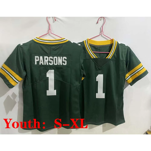 Jeugd Kids 1 Micah Parsons 0 Matthew Golden 10 Love Green Bay Top Kwaliteit Gestikt Ons Amerikaanse Voetbal Truien - Product Image 4