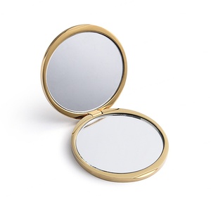 Espejo de Vanidad Redondo con Doble Cara y Diamantes, Chapado en Oro, Personalizado, Venta al Por Mayor - Product Image 6