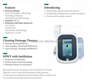 Máquina de Succión Hospitalaria KTMED, Máquina de Equilibrio de Humedad, Sistema NPWT, Aspirador Médico de Presión Negativa - Product Image 5