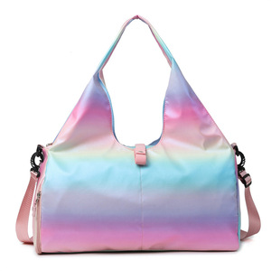 Wholesale Women's Large Capacity Gym Bag Multifunctional Yoga Duffel Zipper Portable Travel Leisure Sports Fitness Bag - Product Image 1