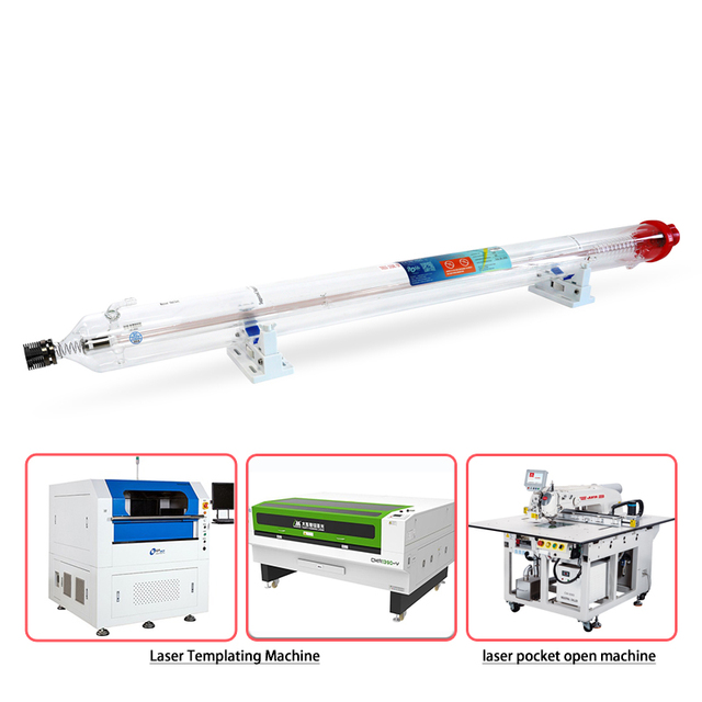 Yongli 80-100w CO2 Glass Laser Tube Lamp 12000 Hours Laser Equipment Parts for Laser Templating and Pocket Open Machine