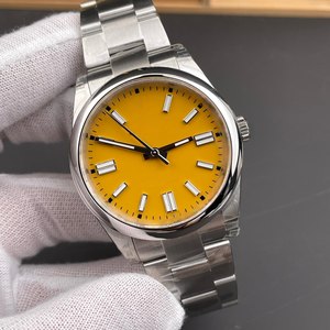 Montres mécaniques automatiques 41 mm en métal doré avec lunette lisse, cadran bleu turquoise, date, montre de luxe pour <span class=keywords><strong>homme</strong></span>, montre sportive - Product Image 2