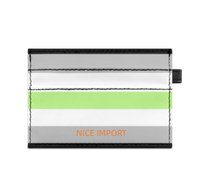 Achillean Rainbow Super Slim Doppelseitig bedruckter Kartenhalter, tragbarer Kreditkartenhalter aus PU-Leder für Männer und Frauen