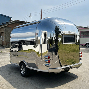 Remolque de Comida Rápida de Acero Inoxidable de Alta Calidad, Remolque de Catering, Camioneta de Comida <span class=keywords><strong>con</strong></span> Encimera, Aprobado por la CE, para Hot Dogs y Dulces - Product Image 5