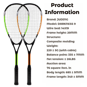 Racchetta da Squash Professionale JuDing JD-2321 in Composito di Carbonio di Alta Qualità per Allenamento Sportivo - Product Image 2