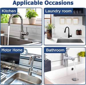 <b>Kitchen</b> Bathbroom Drip Protector Splash Guard Catcher Reusable Silicone Faucet Absorbent <b>Mat</b> <b>for</b> <b>Sink</b> Faucet - Product Image 5