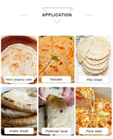 Machine à rouler la pâte électrique de qualité supérieure, imitation artisanale, pour faire des roti et des tortillas