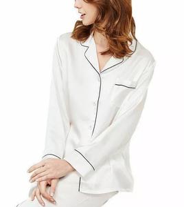 Set Pigiama di Lusso in Raso per Donna, 100% Seta, Chiusura con Elastico in Vita, Traspirante, Asciugatura Rapida, Morbido per Notti di Primavera ed Estate - Product Image 4