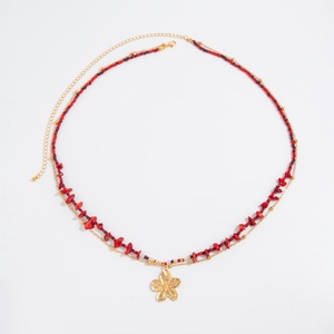Chaînes de taille bohèmes à double couche avec pendentif fleur en perles de rocaille pour femmes, chaînes de ventre vintage pour la plage, accessoires de bijoux corporels - Product Image 5