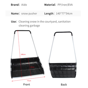 Outil de déneigement robuste portable grande <span class=keywords><strong>pelle</strong></span> à <span class=keywords><strong>neige</strong></span> avec poignée en U pour la maison allée garage arrière-cour - Product Image 6