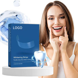 Bandes blanchissantes pour les dents PAP+ Personnalisation d'usine Bandes blanchissantes pour les dents Logo personnalisé Correcteur de couleur Éclaircissement instantané Bandes PAP - Product Image 1
