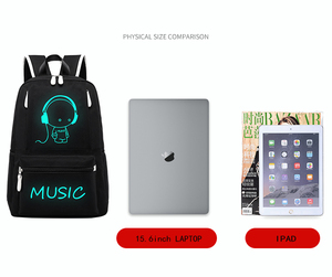 proveedores OEM moda mochila traje de tres piezas luminosa de la escuela mochila con USB Charing <span class=keywords><strong>Cross</strong></span> puerto - Product Image 5