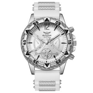 批发硅胶表带非机械表大表盘时尚男士运动石英表 - Product Image 5