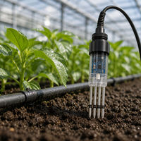 Sonde de salinité du sol à 4 électrodes, sonde EC RS485 Modbus RTU pour la fertigation et la surveillance des terres salines