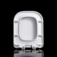Siège de toilette carré en plastique moderne, auto-nettoyant, à fermeture lente, à dégagement rapide, sans électricité, haute qualité, très vendu, garantie 2 ans