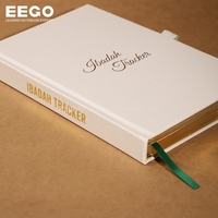 Diario de Tapa Dura A6 A4 A5, Cuaderno de Cuero PU con Logotipo Personalizado, Diario de Lino de Lujo con Bolígrafo, Cuaderno de Notas para Sublimación