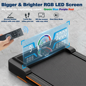 <span class=keywords><strong>Tapis</strong></span> <span class=keywords><strong>de</strong></span> marche sous bureau à moteur sans balais haute efficacité et économie d'énergie, avec bande antidérapante et conception portable - Product Image 6