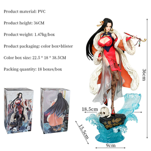 36ซม. พีวีซีคุณภาพสูงสำหรับหนึ่งชิ้นน่ารักงูเหลือมแฮนค็อกอะนิเมะแอคชั่นฟิกเกอร์ตกแต่งบ้านโมเดลการ์ตูนของเล่นเครื่องประดับ - Product Image 2