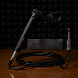 Micrófono Dinámico de Neodimio Cardioide de Mano con Conector XLR, Cable de 16 pies y Cuerpo Metálico para Cantar Karaoke - Product Image 2