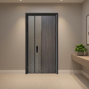 Porte d'entrée Haotian en aluminium moulé, moulage de précision, ne se décolore jamais, anti-effraction et anti-explosion, durable - Product Image 2