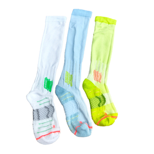 ถุงเท้ารัดกล้ามเนื้อสำหรับเล่นกีฬาถุงเท้าเข่าสำหรับเล่นโยคะบาสเก็ตบอลฟิตเนสถุงเท้าถักไซส์ฟรี - Product Image 6