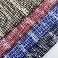 Tissu Brocart Imprimé Dentelle Mousse Style Pastoral Vintage Fait Main pour Robe et Chemise 100% Polyester Plusieurs Couleurs Disponibles