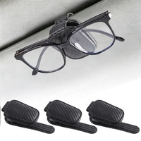 Support de lunettes de voiture de luxe en similicuir PU, pince à lunettes de soleil, rangement pour lunettes, organisateur d'accessoires pour lunettes, portable, logo personnalisé