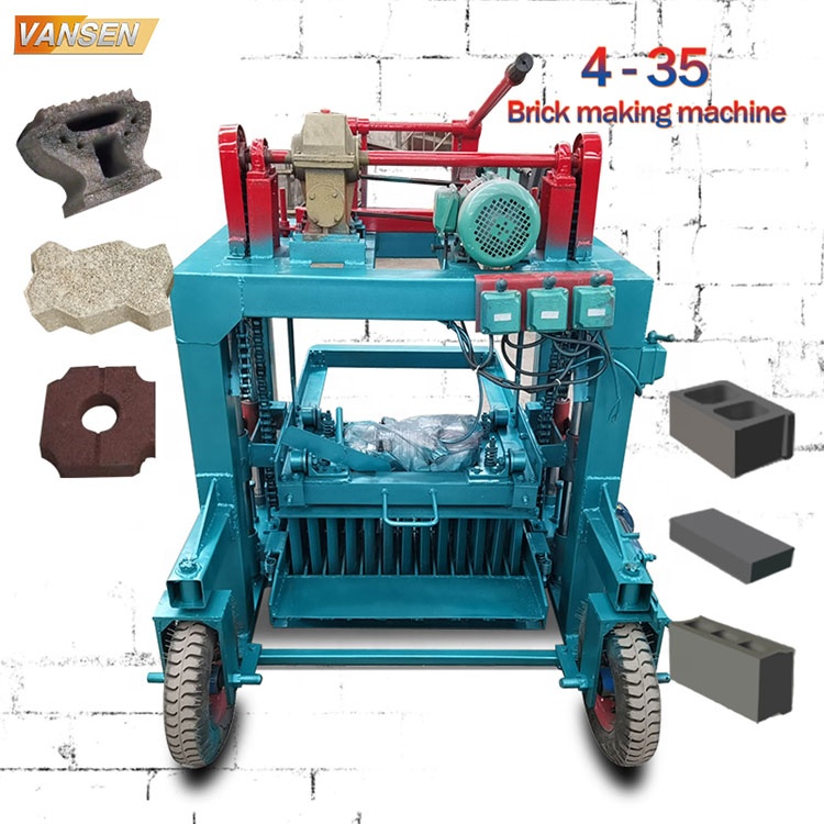 Передвижная ручная машина для бетона, полый многослойный кирпич, цена