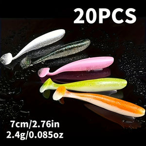 เหยื่อตก<span class=keywords><strong>ปลา</strong></span>แบบนิ่มหางรูปตัว T ขนาดเล็ก 20 ชิ้น น้ำหนัก 0.4 กรัม <span class=keywords><strong>ลอย</strong></span>น้ำได้/จมน้ำได้ เหยื่อตก<span class=keywords><strong>ปลา</strong></span>ไบโอนิค สำหรับ<span class=keywords><strong>ปลา</strong></span>กระพงดำ - Product Image 6