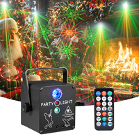 Projecteur laser LED YSH DJ pour scène disco, éclairage de fête activé par la musique, projecteur laser RGB, flash stroboscopique, télécommande, lumières de club pour bar