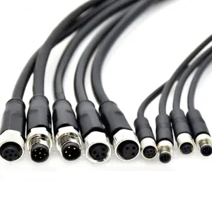Konektor melingkar Sensor otomatis konektor tahan air A B C D X S L K T Y M kode 2P 3P 4P 5P 8P 12P M15 M8 M12 kabel