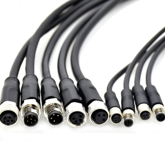 Automation Sensor Plug Circular Connector Waterproof Connector a B C D X S L K T Y M Code 2P 3P 4P 5P 8P 12P M15 M8 M12 Cable