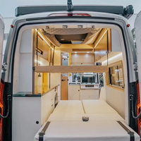 Cama Eléctrica Elevable de Diseño Moderno para Autocaravana RV para Colchón Queen Size con Marco de Aluminio, Ligera y Duradera