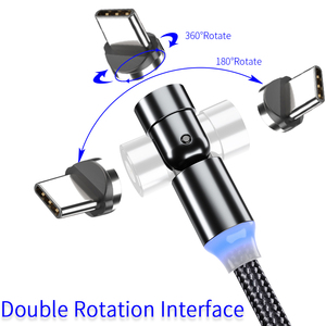 540 Magnetic USB C <b>Cable</b> with 3A Fast Charging 3 in 1 Removable Type C <b>Cable</b> for Phone Tablet Earphone Micro USB C Data <b>Cables</b> - Product Image 1
