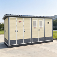Poste de transformation préfabriqué ZHUOLI certifié CE IP54 24kV/10kV 630A 100Kvar-2500Kvar, distribution d'énergie hybride personnalisable avec verrouillage