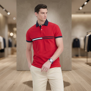 Solid Color Men's for Shirts V-neck <b>Short</b> Sleeve Jersey Fabric Custom Logo Printed Anti-Wrinkle Quick Dry Breathable 100% - Product Image 3