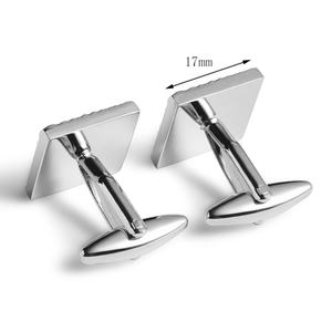 Camisa de Manga Larga de Buena Calidad con Logotipo Grabado en Relieve, Efecto Irregular, Mancuernillas Cuadradas para Hombre - Product Image 2