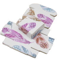 Boîte pliable en carton ondulé avec logo personnalisé, PPWR-Oriented, écologique, recyclable, pour chaussettes, vêtements, accessoires, taille personnalisée, UV