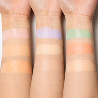 Palette de correcteur de teint en forme de beignet 3 couleurs, imperméable, longue durée, correcteur de couleur pour les cernes, crème 3 en 1