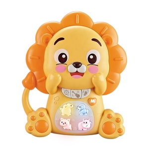 Nouveaux jouets musicaux électroniques en plastique pour enfants, interactifs parent-enfant, éducatifs, mignons, en forme d'animaux : <span class=keywords><strong>lion</strong></span>, éléphant - Product Image 3