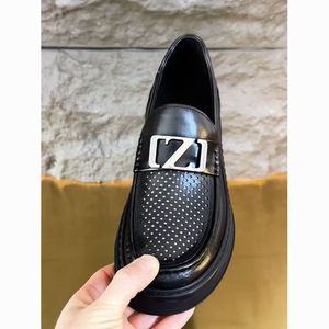 Nuove Scarpe Casual da <span class=keywords><strong>Uomo</strong></span> in Pelle, Traforate, con Suola Spessa, Traspiranti, Antiscivolo, Slip-On, Punta Tonda, Tinta Unita, Mocassini Stile Tods - Product Image 3