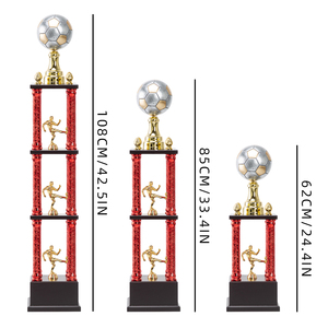 Coupe de trophée en plastique de haute qualité à 4 poteaux pour les <span class=keywords><strong>champions</strong></span> de <span class=keywords><strong>football</strong></span>, la <span class=keywords><strong>Ligue</strong></span> <span class=keywords><strong>des</strong></span> <span class=keywords><strong>Champions</strong></span> SZ24 - Product Image 5