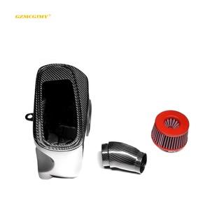 18-Sistema de admisión de fibra de carbono seco real para mejorar la velocidad de conducción para <span class=keywords><strong>Porsche</strong></span> para tubos de admisión de aire del motor <span class=keywords><strong>Macan</strong></span> S 3,0 T GTR - Product Image 1