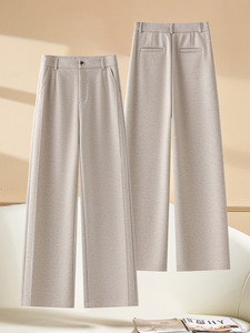 Pantalones de Pierna Ancha Estilo Vintage para Mujer, Nuevos, Forrados de Felpa, Gruesos, Casuales, Rectos y Largos - Product Image 3