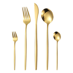Stainless Steel Cutlery <b>Set</b> 40-60 Pcs Silver Gold Black Dishwasher Safe Wedding Western Style Steak <b>Knife</b> <b>Fork</b> <b>Spoon</b> <b>Set</b> - Product Image 4