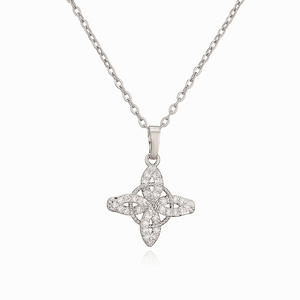 Collar con Colgante de Nudo Celta para Mujer, Joyería de Moda Irlandesa Chapada en Oro de 18k con Circonita Cúbica - Product Image 5