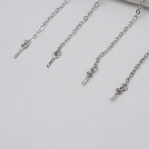 5 Chaînes de Connexion Semi-finies en Argent S925 Polyvalentes, Accessoires de Mode DIY pour Colliers, Composants de Bijoux - Product Image 2