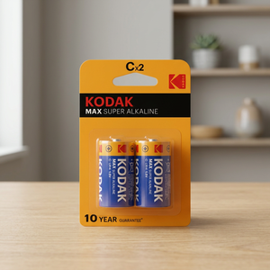2 Batterie Alcaline Kodak Max Super 1,5V LR14 C (Blister) Modello K4014 - Product Image 2
