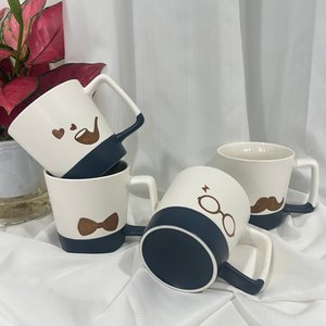 Taza de cerámica esmaltada de dos tonos de gran oferta <span class=keywords><strong>para</strong></span> regalos de empresa, <span class=keywords><strong>diseño</strong></span> de Festival <span class=keywords><strong>del</strong></span> Día <span class=keywords><strong>del</strong></span> <span class=keywords><strong>Padre</strong></span> suministrado por fábrica <span class=keywords><strong>para</strong></span> café, té y leche - Product Image 3