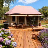 Tente de luxe hexagonale BABERY pour projets touristiques de jardinage et hébergement commercial